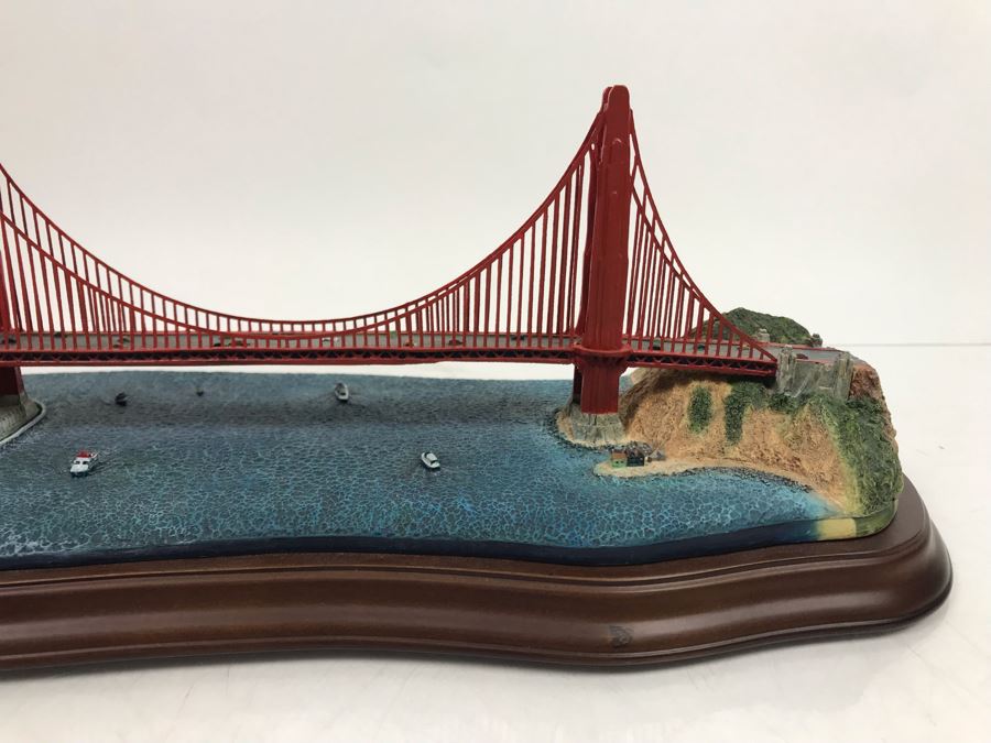 The Danbury Mint The Golden Gate Bridge San Francisco, California Sculpture Figurine With Box [Photo 6]