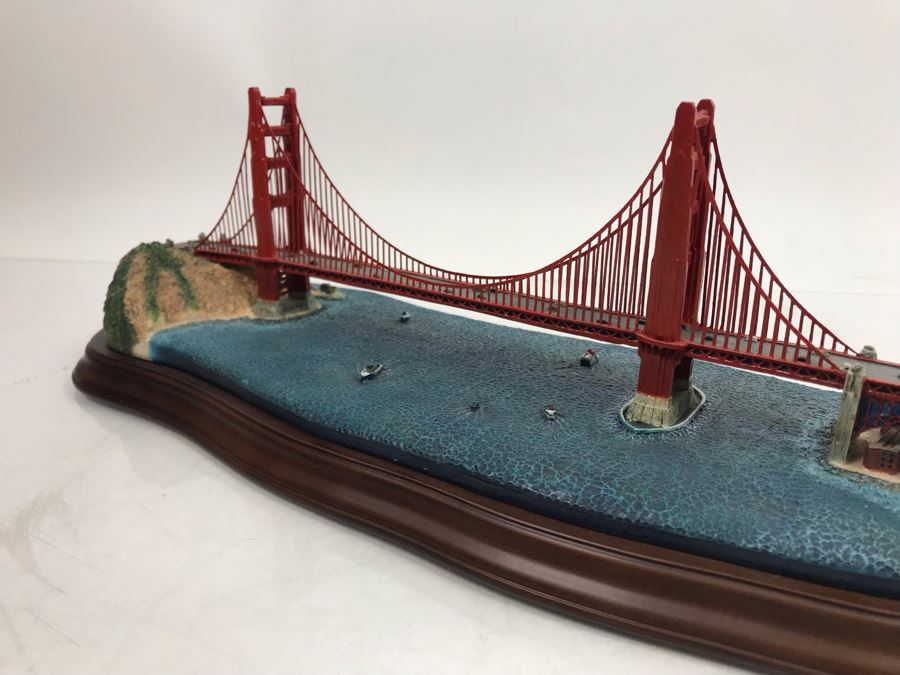 The Danbury Mint The Golden Gate Bridge San Francisco, California Sculpture Figurine With Box [Photo 12]