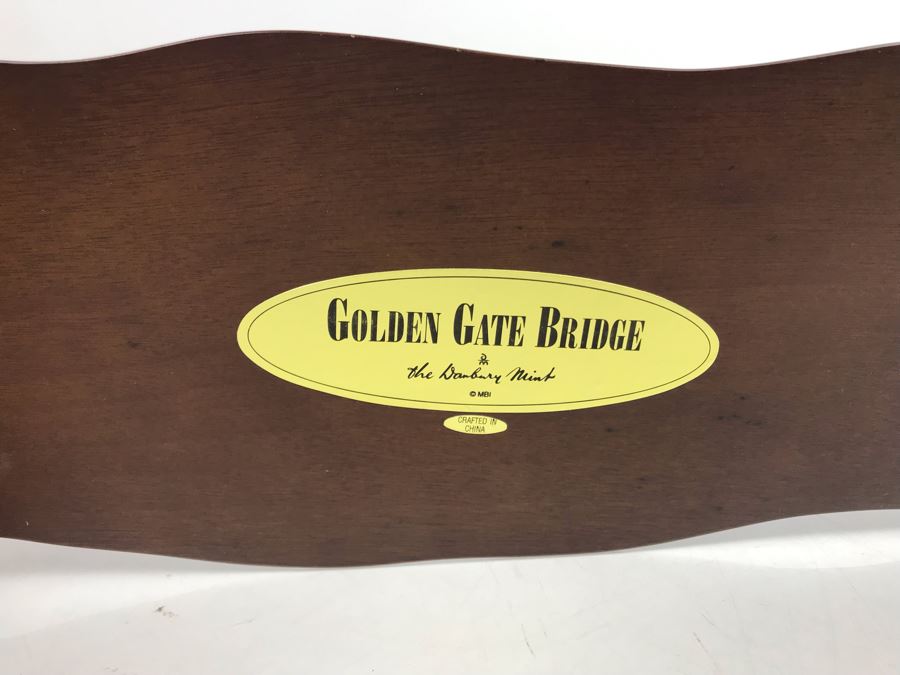The Danbury Mint The Golden Gate Bridge San Francisco, California Sculpture Figurine With Box [Photo 14]
