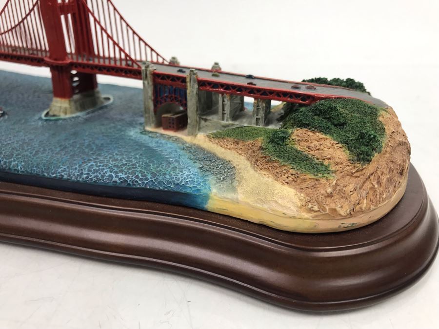 The Danbury Mint The Golden Gate Bridge San Francisco, California Sculpture Figurine With Box [Photo 11]