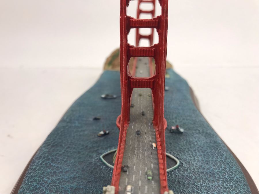 The Danbury Mint The Golden Gate Bridge San Francisco, California Sculpture Figurine With Box [Photo 9]