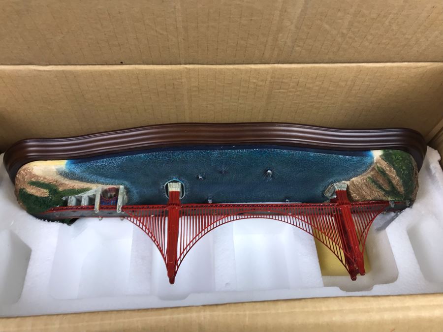 The Danbury Mint The Golden Gate Bridge San Francisco, California Sculpture Figurine With Box [Photo 17]