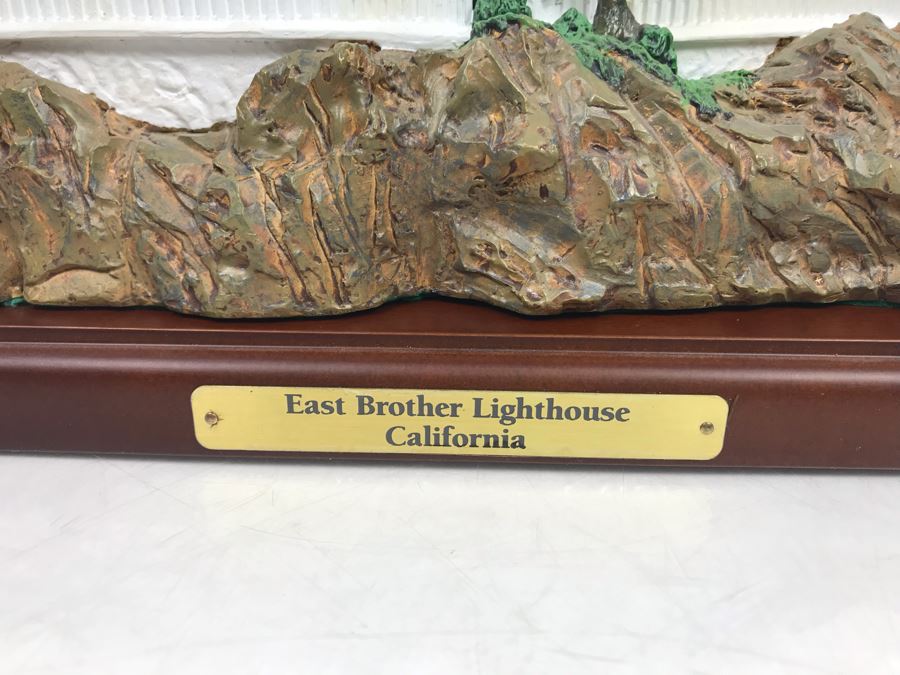 The Danbury Mint East Brother Lighthouse, San Francisco Bay, California Collection Great American Lighthouses With Box [Photo 3]