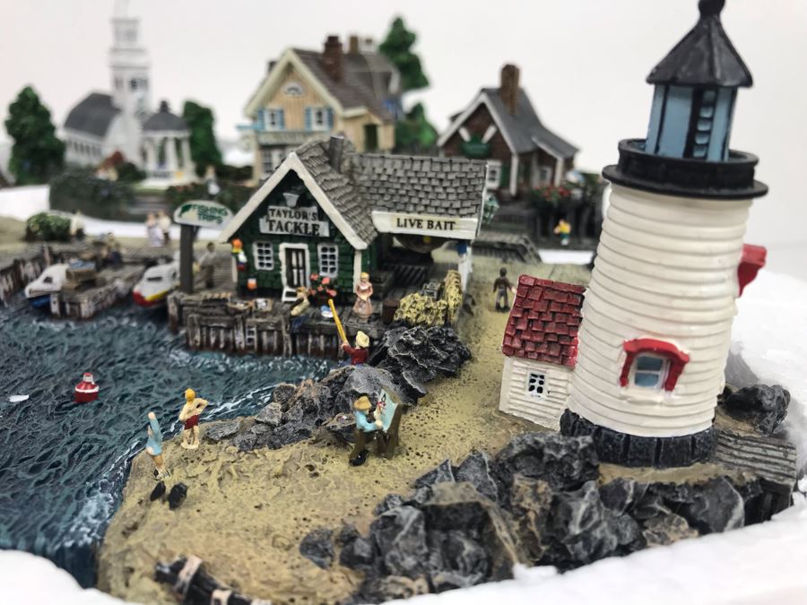 The Danbury Mint Fisherman's Cove By Colin Gough With Box [Photo 6]