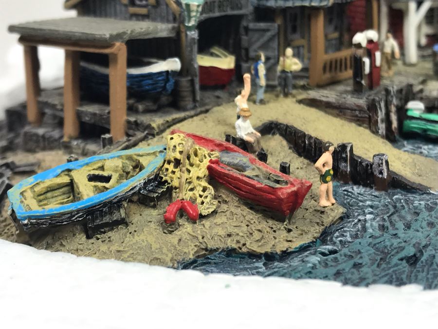The Danbury Mint Fisherman's Cove By Colin Gough With Box [Photo 12]