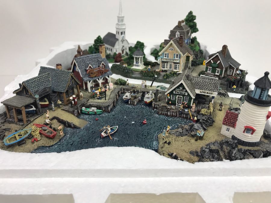 The Danbury Mint Fisherman's Cove By Colin Gough With Box [Photo 5]