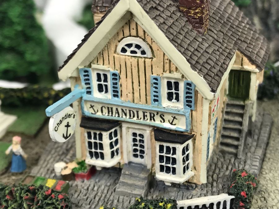 The Danbury Mint Fisherman's Cove By Colin Gough With Box [Photo 14]