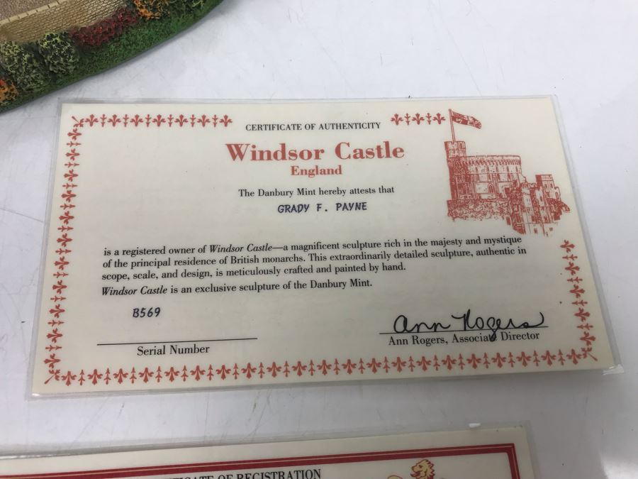 The Danbury Mint Windsor Castle Collection Castles Of The British Monarchy With Box [Photo 17]
