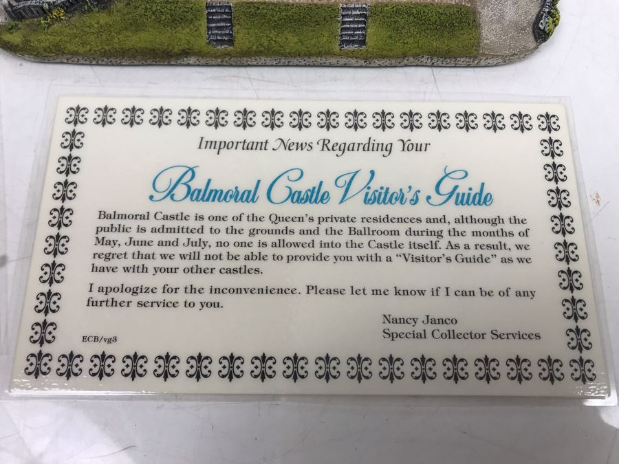 The Danbury Mint Balmoral Castle One Of Queen's Private Residences Collection The Royal Residences Of The British Monarchy With Box [Photo 18]