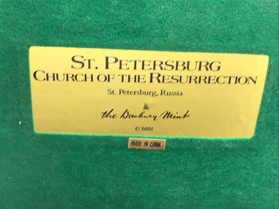 The Danbury Mint St. Petersburg Church Of The Resurrection St. Petersburg, Russia With Box [Photo 15]