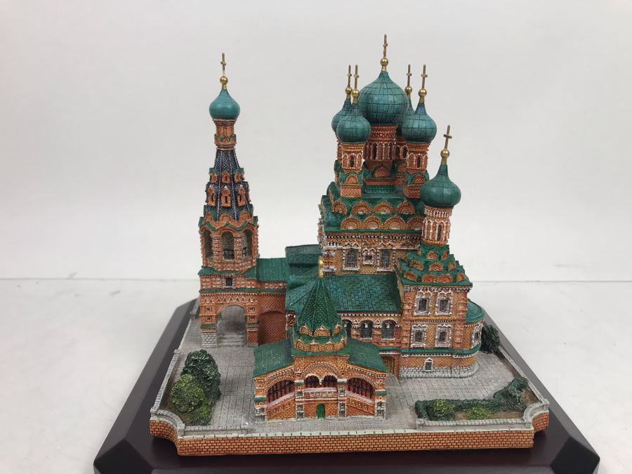 The Danbury Mint Church Of The Trinity Ostankino, Russia With Box [Photo 9]