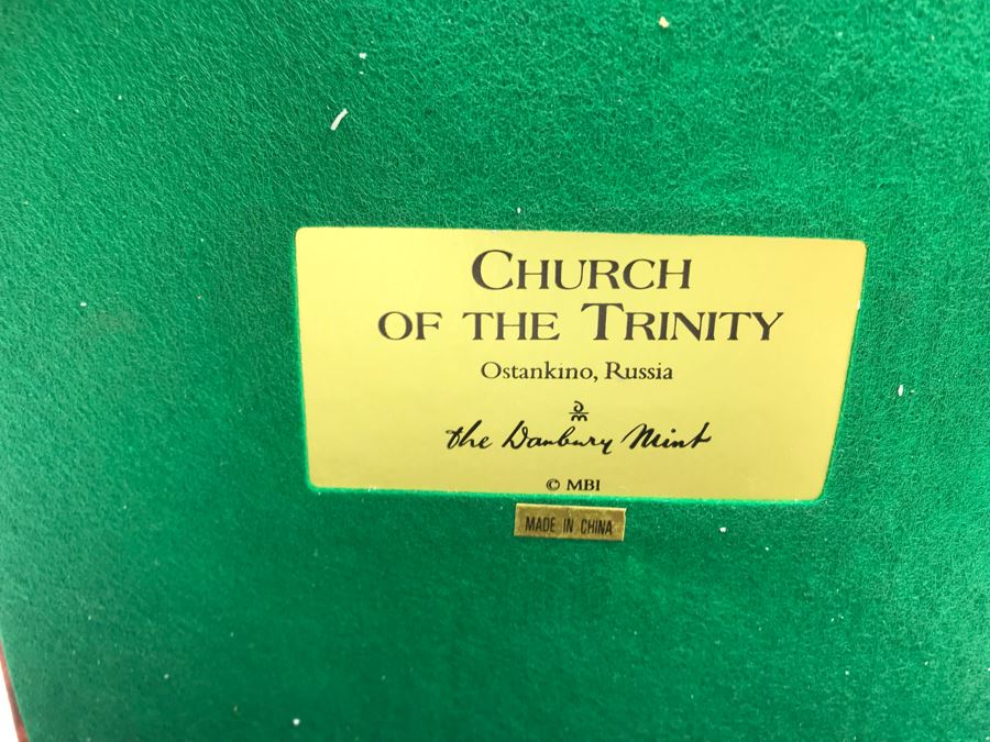 The Danbury Mint Church Of The Trinity Ostankino, Russia With Box [Photo 10]