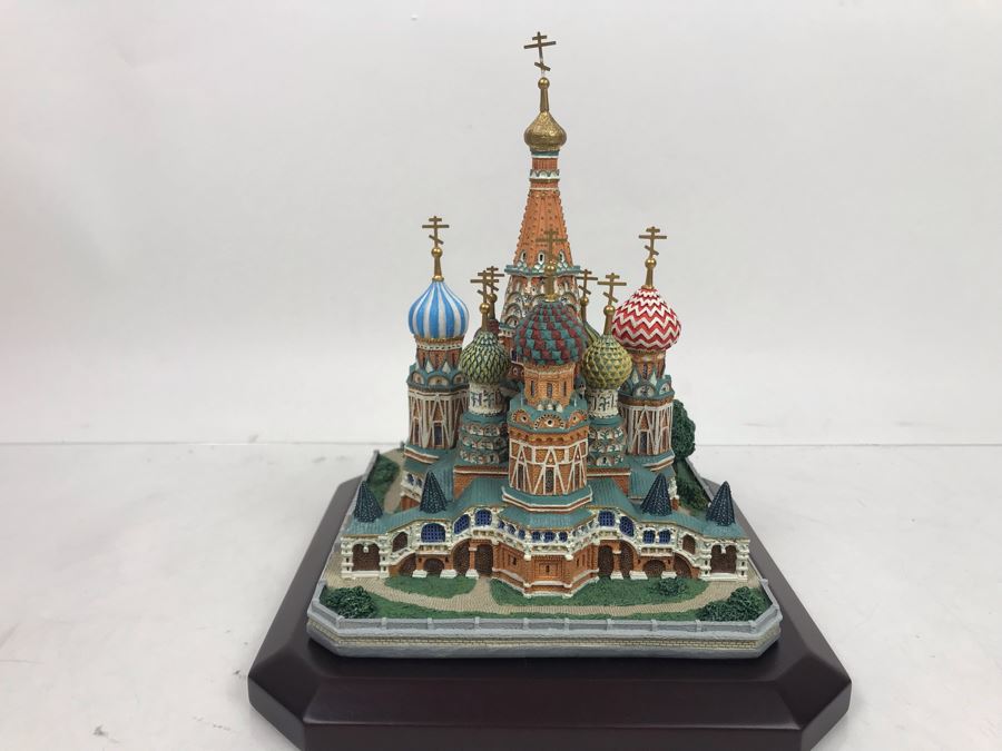 DANBURY MINT ST BASIL'S CATHEDRAL RED SQUARE 3D Puzzle 4 SHEETS Education LARGE 