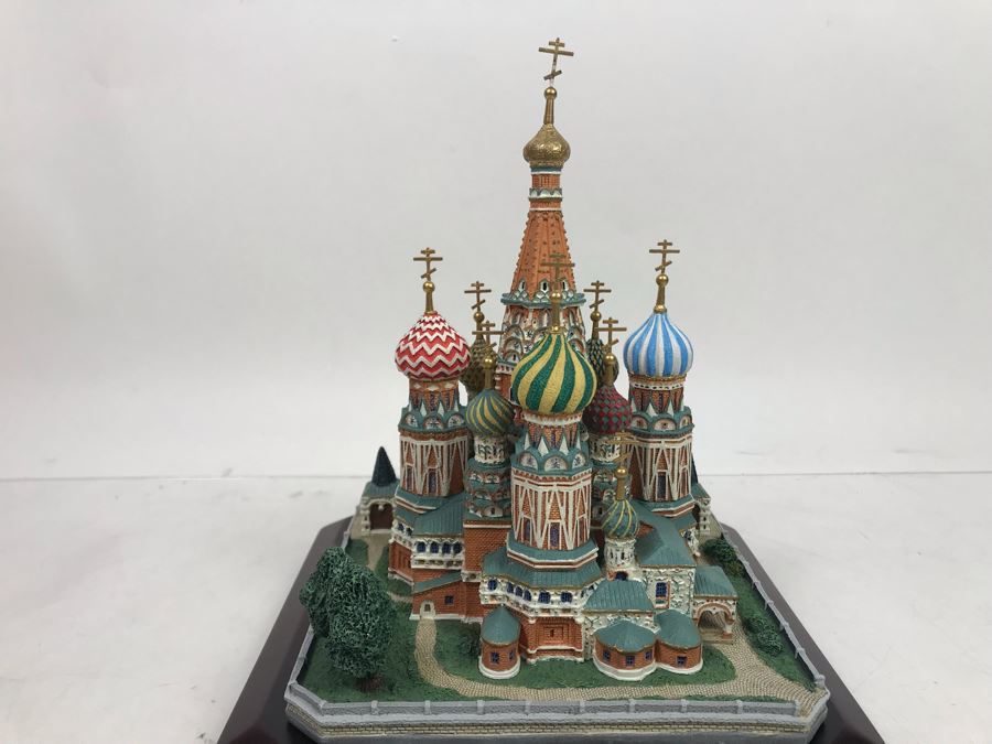 The Danbury Mint St. Basil's Cathedral Moscow, Russia Collection Wonders Of Russia With Box [Photo 5]