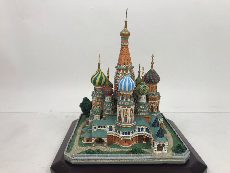 The Danbury Mint St. Basil's Cathedral Moscow, Russia Collection Wonders Of Russia With Box [Photo 4]