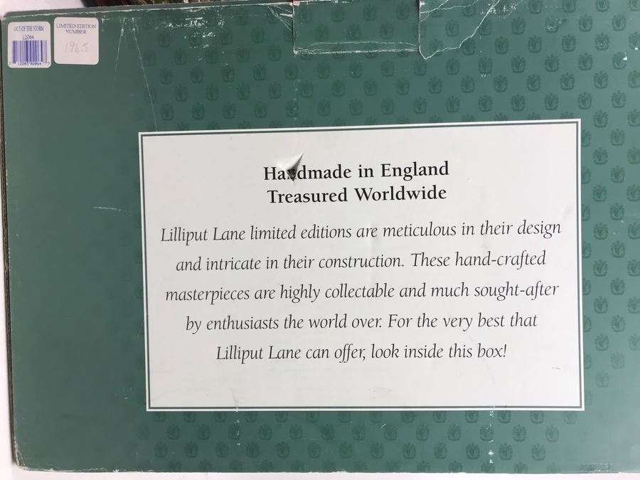 Large Lilliput Lane Limited Edition 'Out Of The Storm' Sculpture Figurine With Box Handmade In England Limited To 3,000 Retailed Over $2,000 [Photo 26]