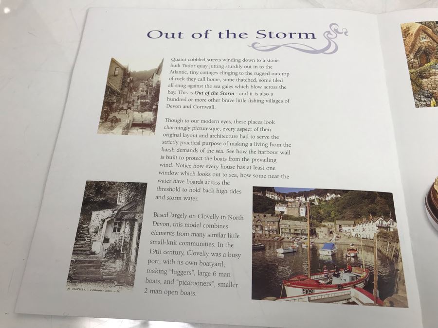 Large Lilliput Lane Limited Edition 'Out Of The Storm' Sculpture Figurine With Box Handmade In England Limited To 3,000 Retailed Over $2,000 [Photo 20]