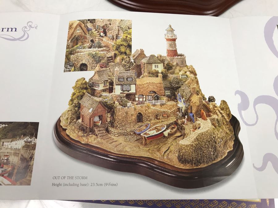 Large Lilliput Lane Limited Edition 'Out Of The Storm' Sculpture Figurine With Box Handmade In England Limited To 3,000 Retailed Over $2,000 [Photo 18]