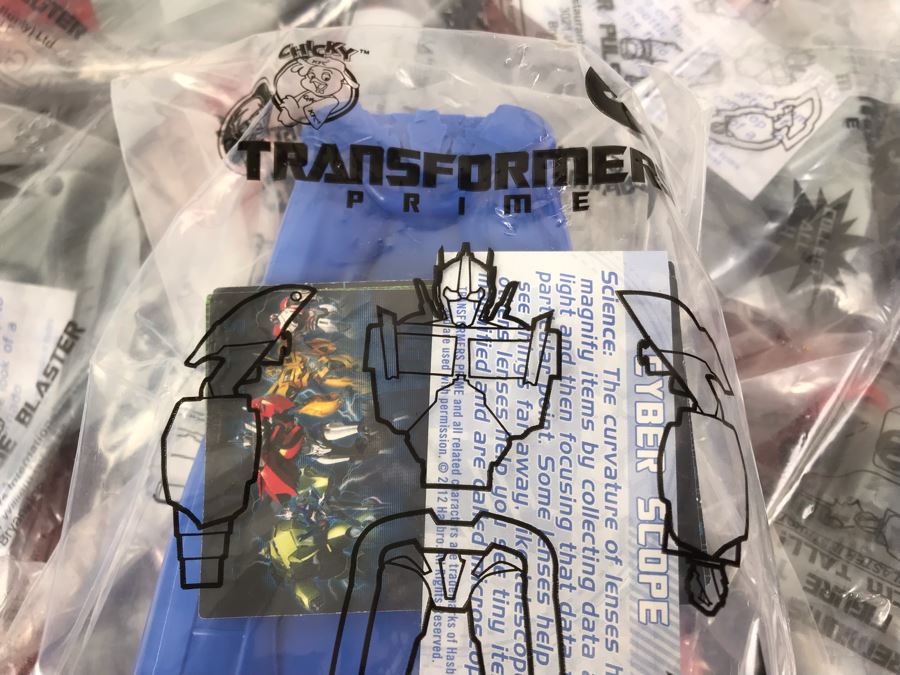 Box Loaded With Carl's Jr Transformers Movie Promotional Happy Meal Toys - See Photos [Photo 6]