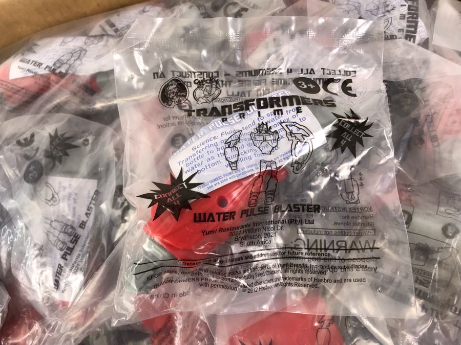 Box Loaded With Carl's Jr Transformers Movie Promotional Happy Meal Toys - See Photos [Photo 8]