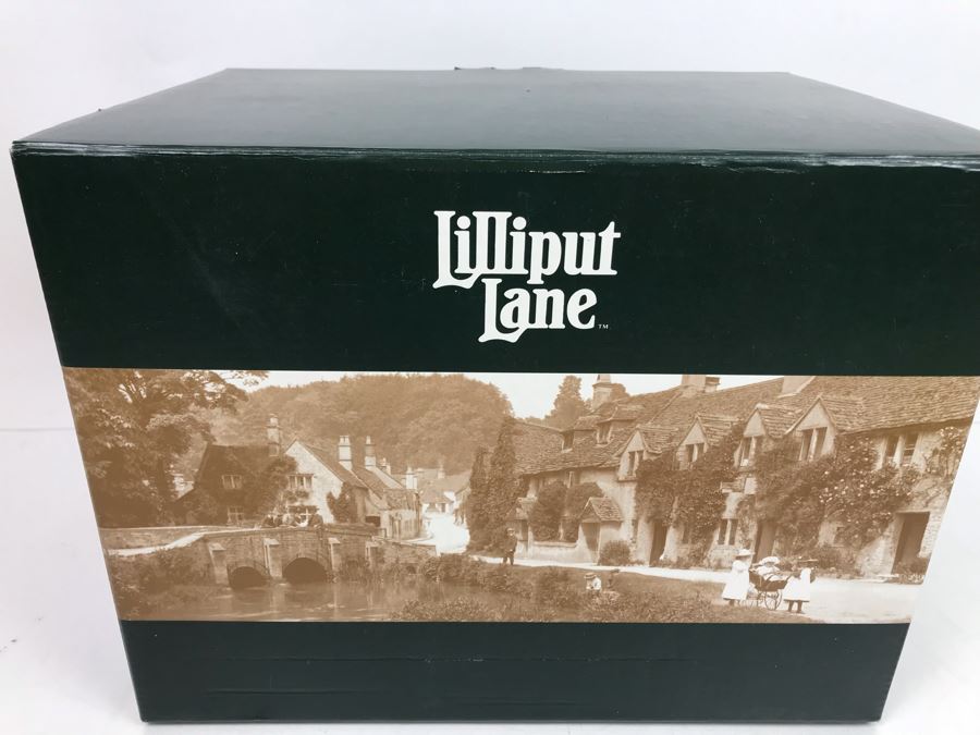 Vintage 1998 Lilliput Lane 'Flatford Lock' Sculpture Figurine With Box [Photo 11]