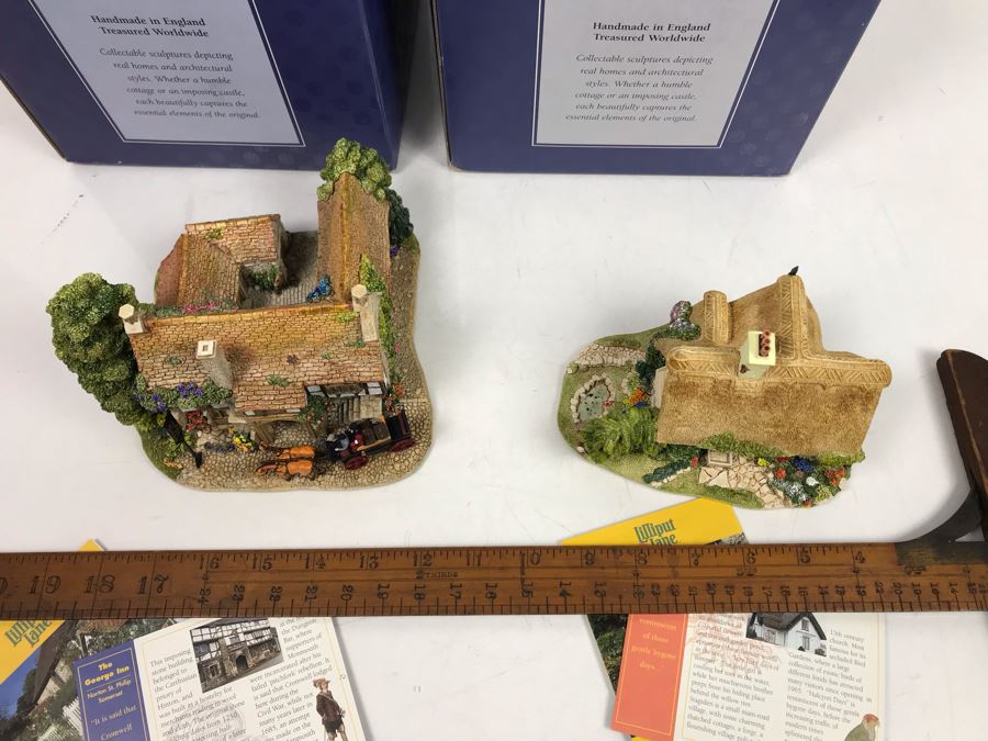 Pair Of Lilliput Lane Cottages 1997 'The George Inn' And 1997