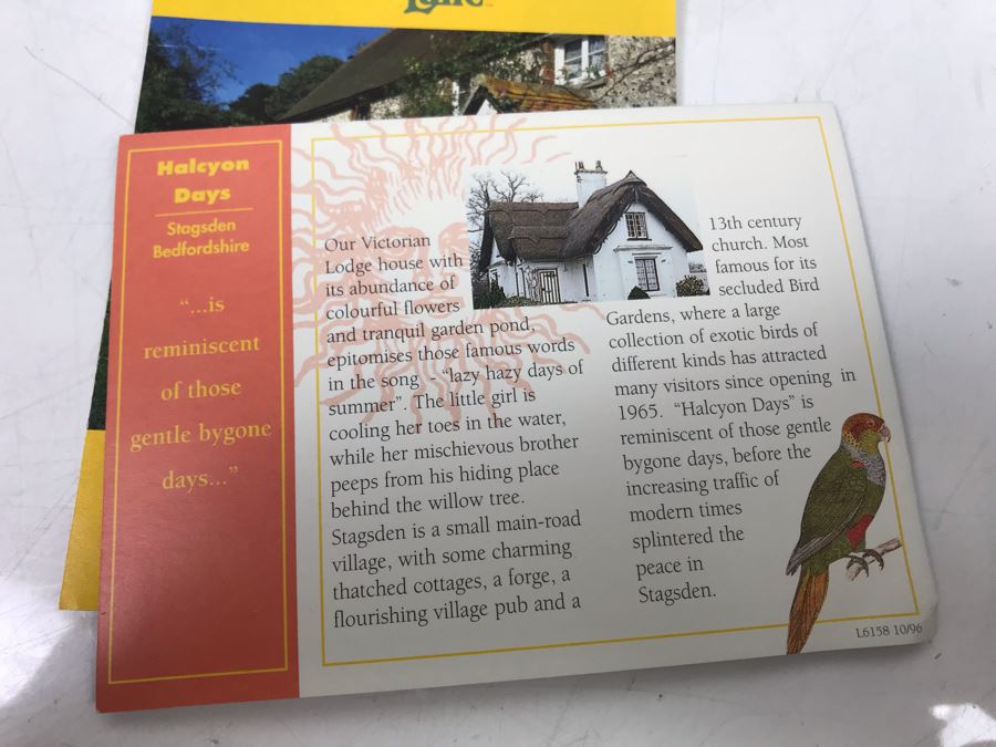 Pair Of Lilliput Lane Cottages 1997 'The George Inn' And 1997 'Halcyon Days' With Boxes [Photo 17]