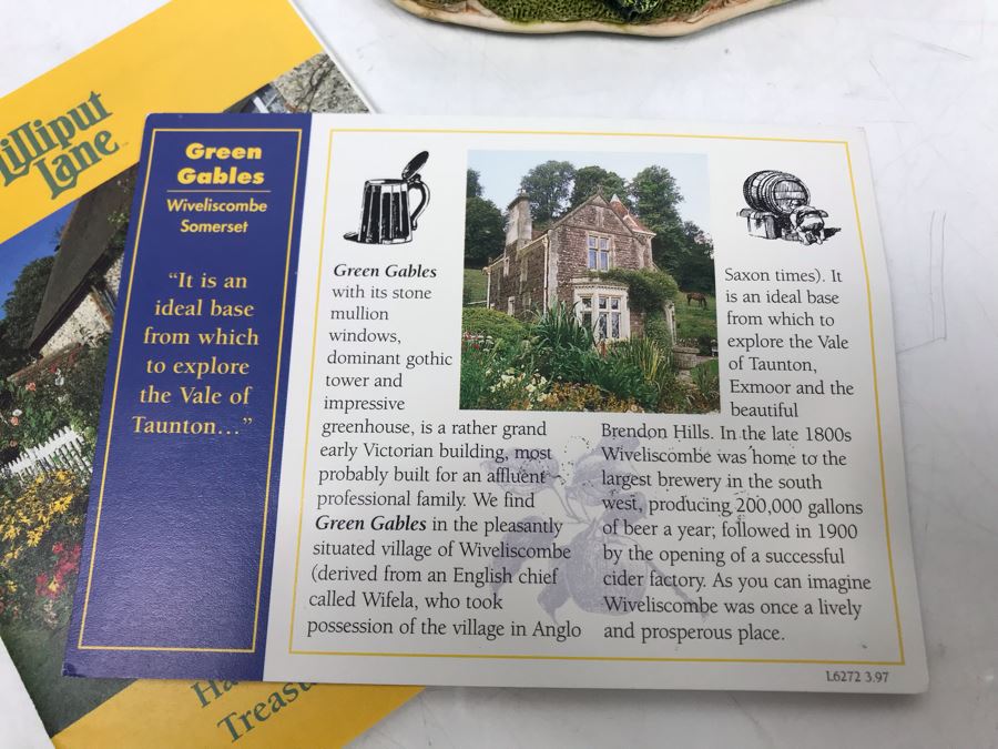 Pair Of Lilliput Lane Cottages 1997 'Green Gables' And 1997 'Canterbury Bells' With Boxes [Photo 14]