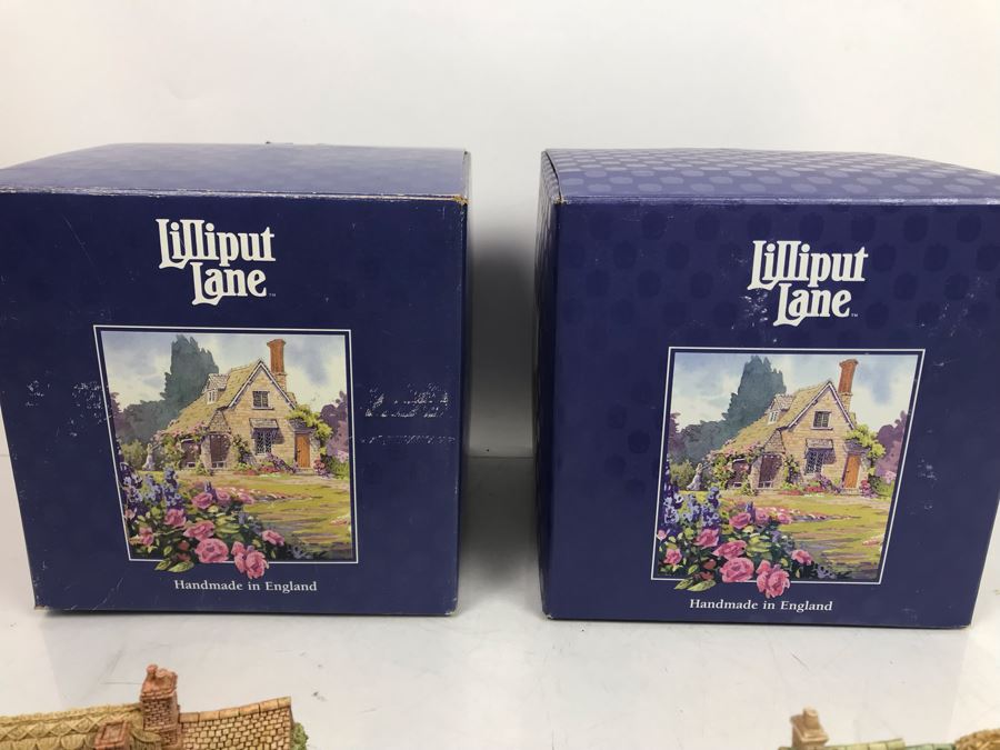 Pair Of Lilliput Lane Cottages 1997 'Mangerton Mill' And 1997 'Summer Days' With Boxes [Photo 23]