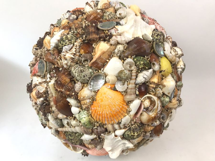 Large 16' Round Organic Seashell Spherical Sculpture [Photo 1]