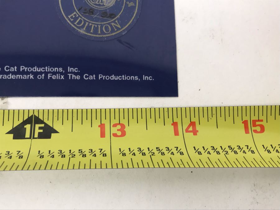 Vintage 1995 Signed Limited Edition Felix The Cat Sericel 138 Of 500 Signed By Oriolo And Phil Roman 14' X 11' [Photo 7]