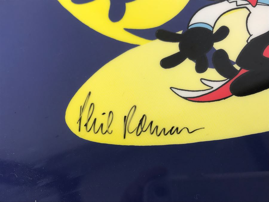 Vintage 1995 Signed Limited Edition Felix The Cat Sericel 138 Of 500 Signed By Oriolo And Phil Roman 14' X 11' [Photo 6]