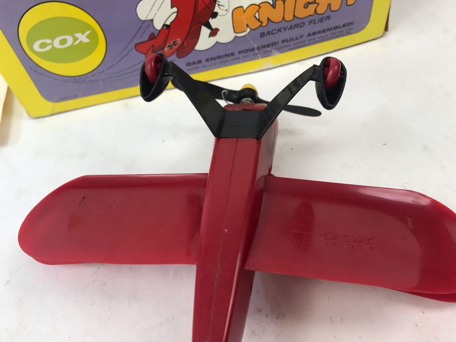 COX Red Knight Backyard Flier Gas Engine Powered Plane With Box - NO SHIPPING [Photo 8]