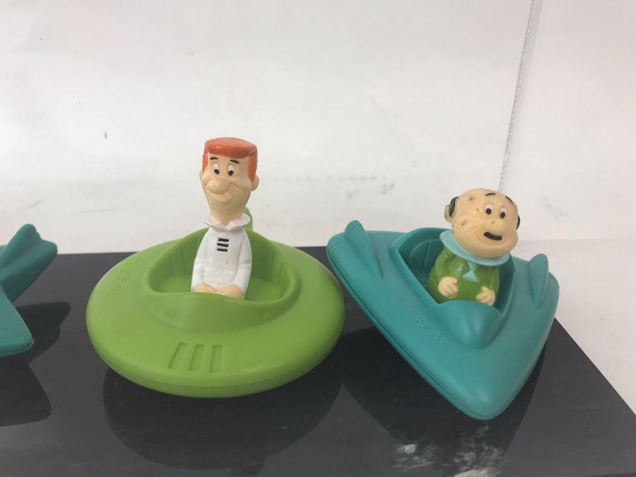 Vintage 1989 Hanna-Barbera Productions The Jetsons Wendy's Happy Meal Toys Full Set Of Six In Acrylic Display Case [Photo 4]