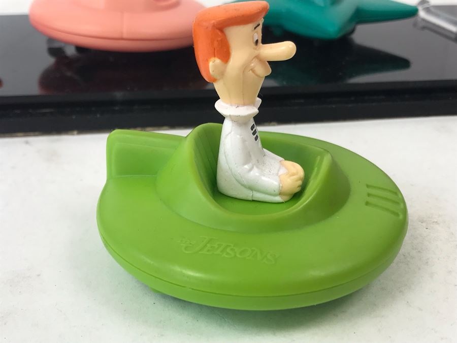 Vintage 1989 Hanna-Barbera Productions The Jetsons Wendy's Happy Meal Toys Full Set Of Six In Acrylic Display Case [Photo 7]