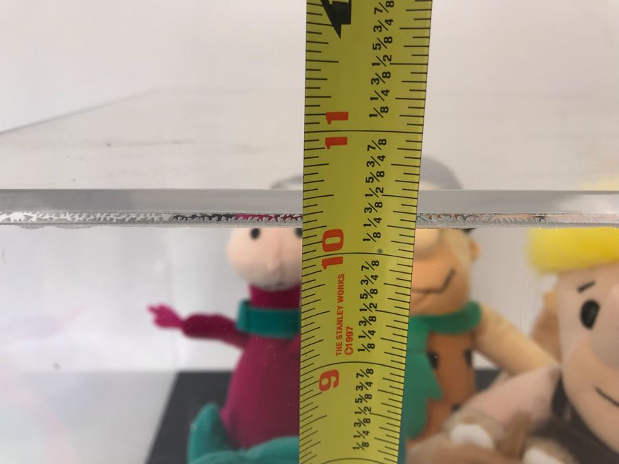 Vintage 1989 Denny's Flintstones Mini Stuffed Toys In Acrylic Display Case [Photo 9]