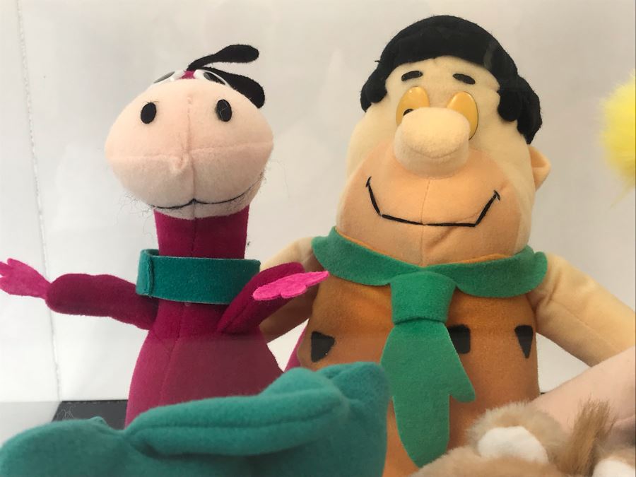 Vintage 1989 Denny's Flintstones Mini Stuffed Toys In Acrylic Display Case [Photo 5]