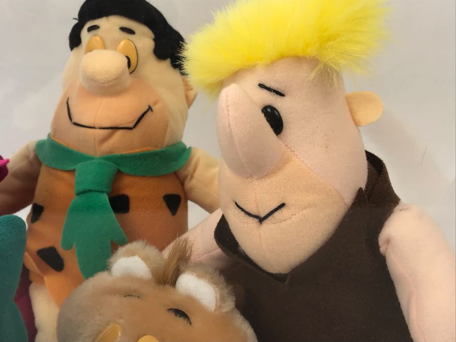 Vintage 1989 Denny's Flintstones Mini Stuffed Toys In Acrylic Display Case [Photo 4]