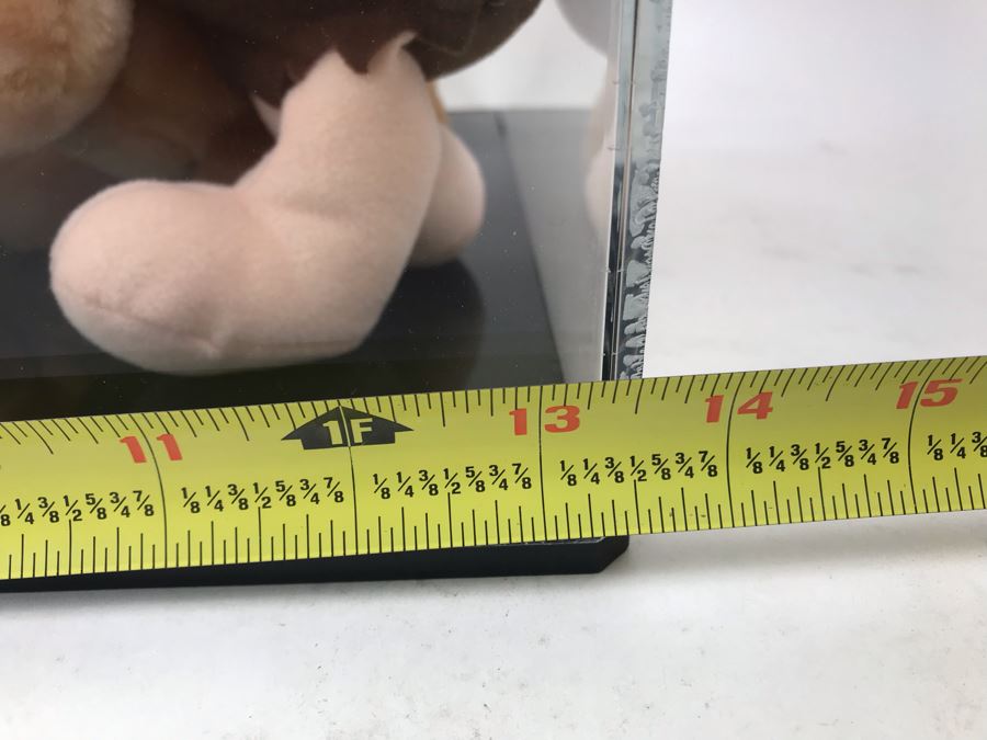 Vintage 1989 Denny's Flintstones Mini Stuffed Toys In Acrylic Display Case [Photo 8]