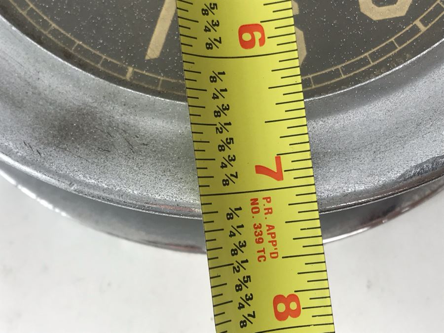 Vintage Brass U.S. NAVY Deck Clock No. 3 Made By Chelsea Clock Co. Boston Mass USA With Serial Number 7'R [Photo 10]
