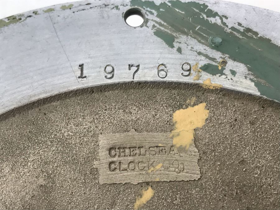 Vintage Brass U.S. NAVY Deck Clock No. 3 Made By Chelsea Clock Co. Boston Mass USA With Serial Number 7'R [Photo 9]