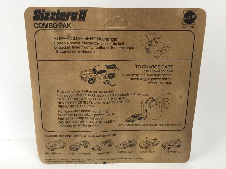 Vintage 1976 Mattel Sizzlers II Combo Pak Limited Edition Special 'Gold' Car On Card - See Photos For Condition [Photo 7]