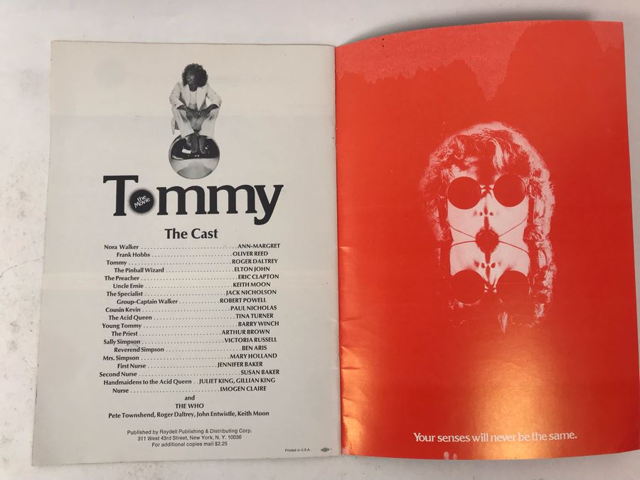 Vintage 1975 Tommy The Movie Program The Who Roger Daltrey As Tommy Elton John As The Pinball Wizard [Photo 6]
