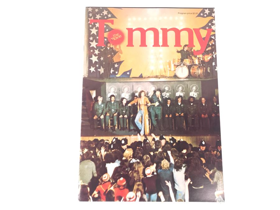 Vintage 1975 Tommy The Movie Program The Who Roger Daltrey As Tommy Elton John As The Pinball Wizard