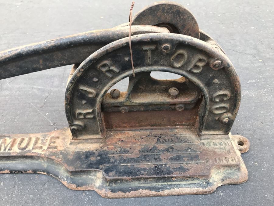 Antique Cast Iron Tobacco Cutter Brown's Mule RJR Tobacco Co. [Photo 4]