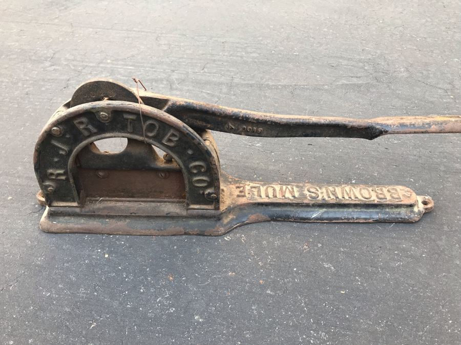 Antique Cast Iron Tobacco Cutter Brown's Mule RJR Tobacco Co. [Photo 8]