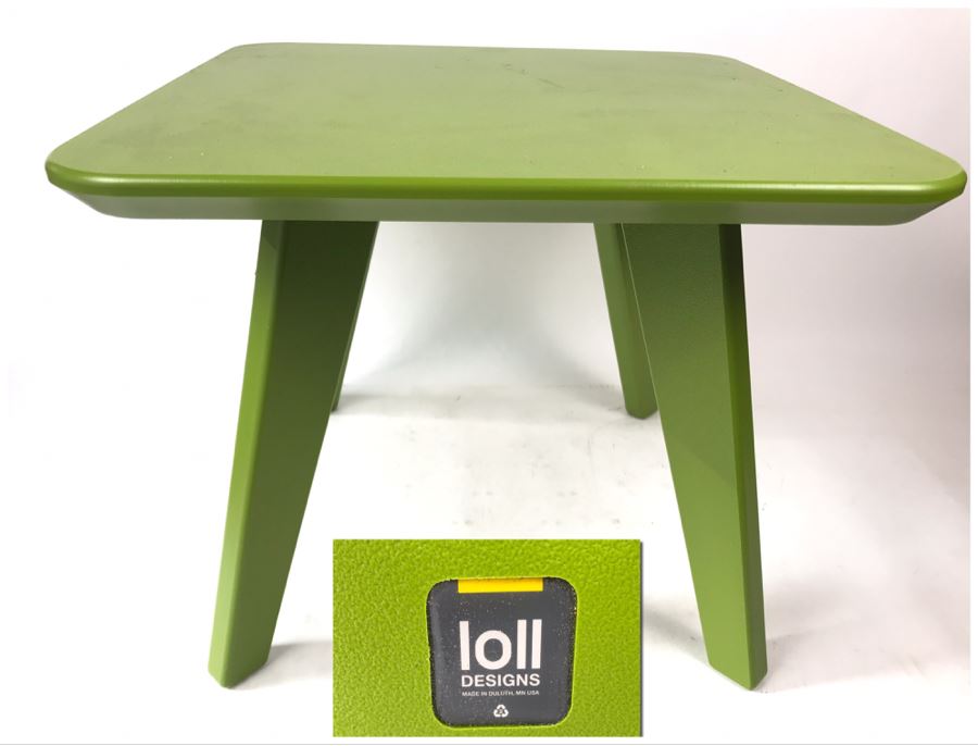 Loll Designs Green End Table Recycled Modern Furniture [Photo 1]