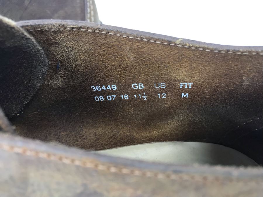 Men's Size 12 Leather Clarks Originals Desert Trek Shoes Boots [Photo 5]