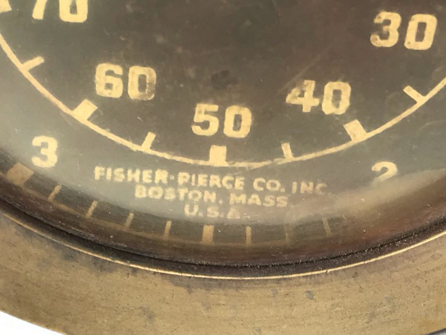 Vintage Nautical Taffrail Log Boat Fisher-Pierce Co Boston Mass USA Measures Nautical Miles Odometer For Boat Needs Repair [Photo 4]