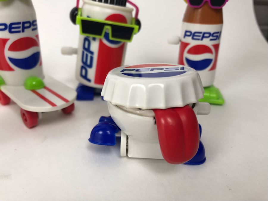 Extremely Rare Never Released To The Public Prototypes PEPSI Wind-Up Toys - Complete Set Of 6 [Photo 7]